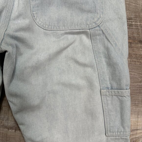 VTG Y2K Tommy Hilfiger Jeans Womens 9 x 31" Carpenter Cargo Boot Flare Flag Loop - Picture 10 of 15